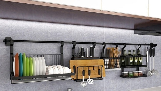 kitchen racks and holders